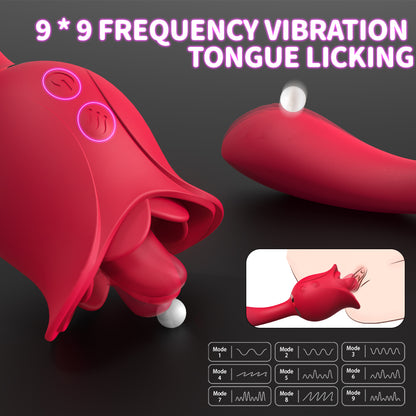 EmberIntimacy's Secret Garden - The Licking Rose & G-Spot Rabbit Vibrator