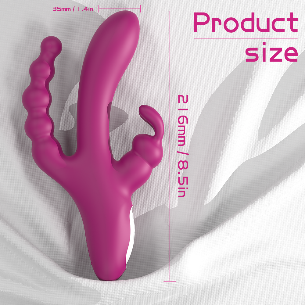 EmberIntimacy's Cerberus - The Triple-Motor Multi-Point Rabbit Vibrator