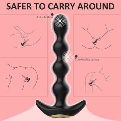 EmberIntimacy's Wyrm - The Bendable Beaded & Remote Anal Serpent