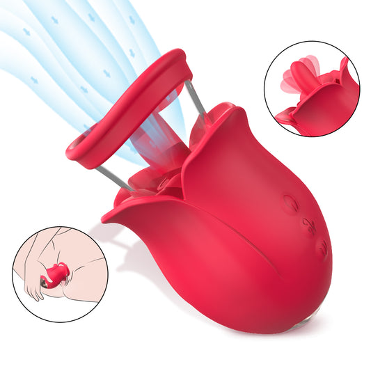 EmberIntimacy's Bloom - The 3-in-1 Rose Oral & Clitoral Stimulator