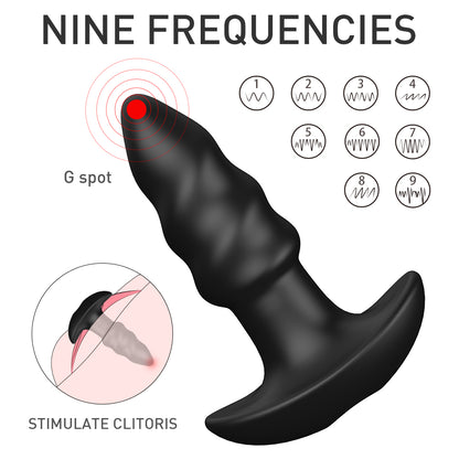 EmberIntimacy's Helix - The 2-in-1 Spiral Anal Plug & Remote Bullet