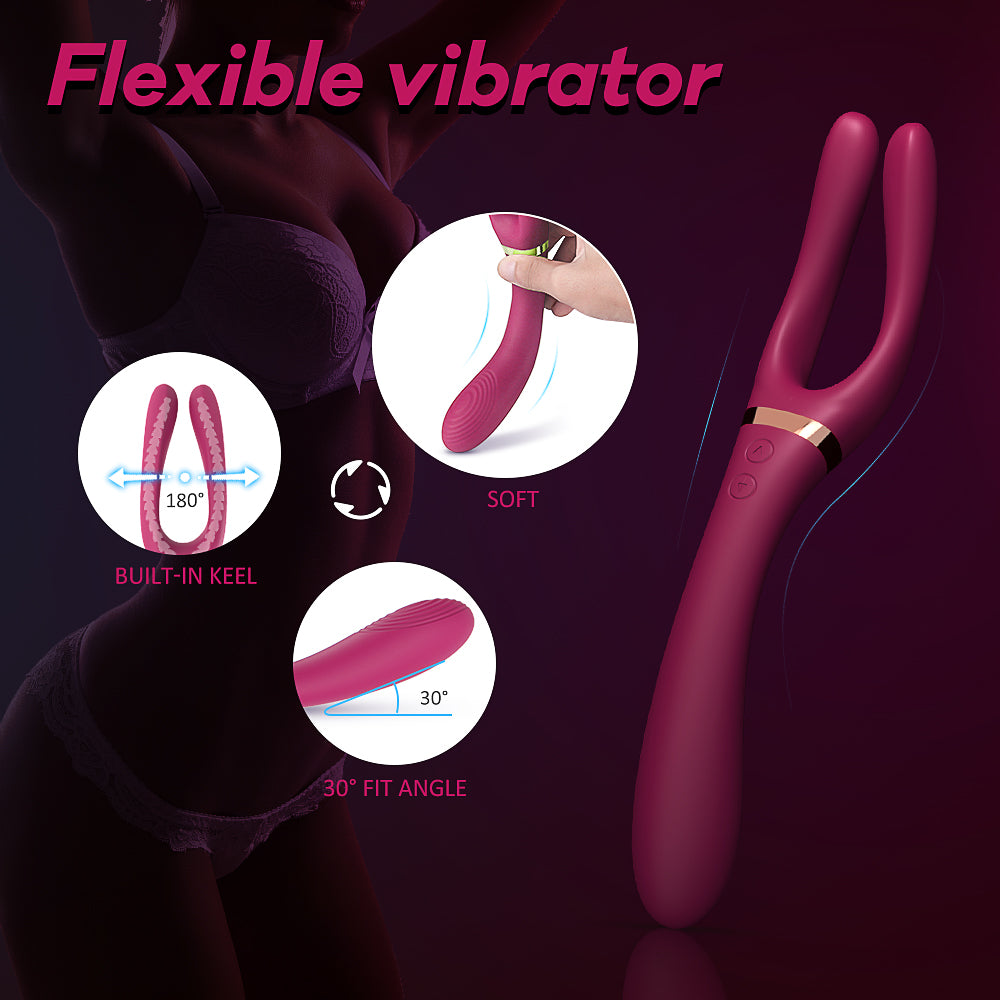 EmberIntimacy's Trident - The 3-Prong Adaptable G-Spot & Couples' Vibrator
