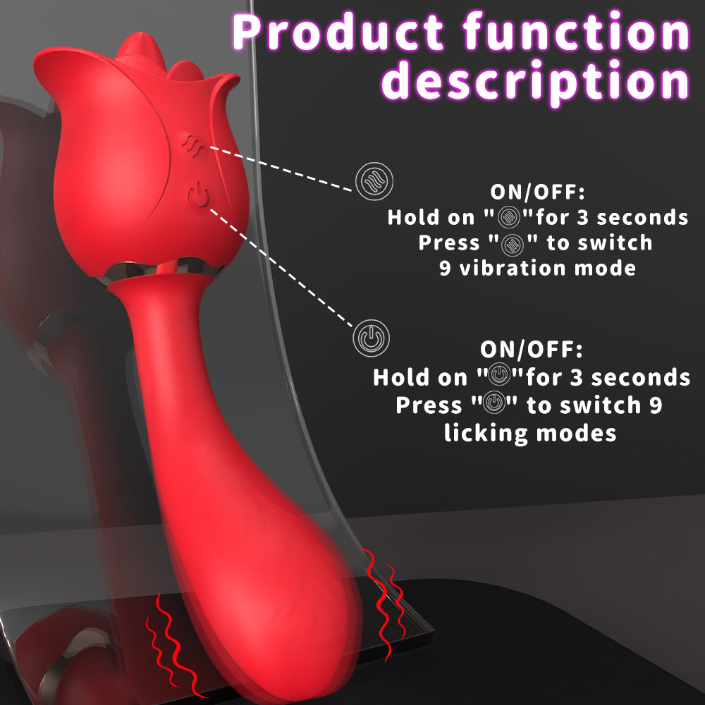 EmberIntimacy's Secret Garden - The Licking Rose & G-Spot Rabbit Vibrator