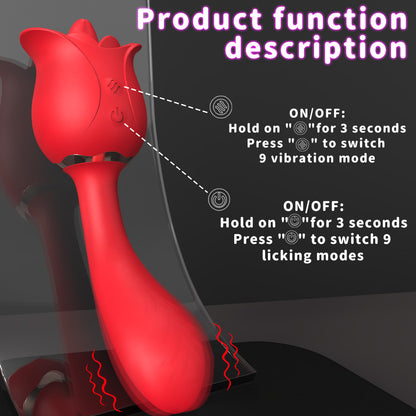 EmberIntimacy's Secret Garden - The Licking Rose & G-Spot Rabbit Vibrator