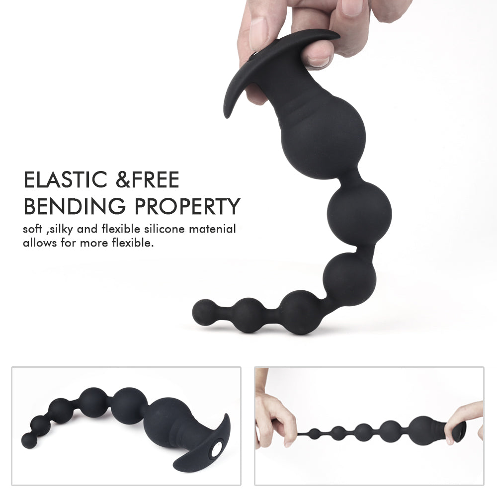 EmberIntimacy's Cascade - The 2-in-1 Vibrating Anal Beads & Remote Bullet