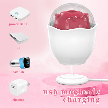 EmberIntimacy's Nocturne - The Luminous Rose Suction & Tapping Lamp