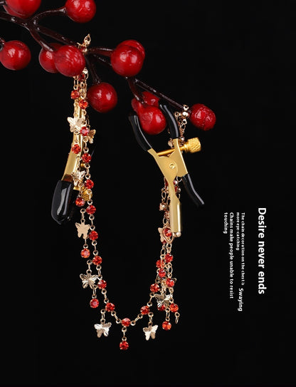 EmberIntimacy Butterfly Cascade Nipple Jewelry
