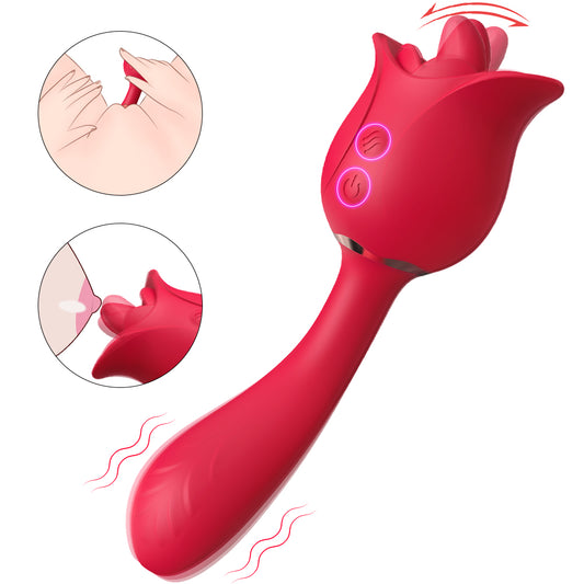 EmberIntimacy's Secret Garden - The Licking Rose & G-Spot Rabbit Vibrator