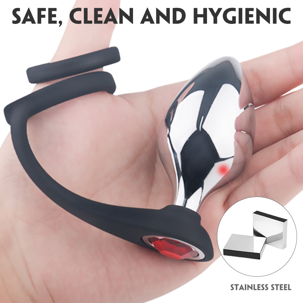 EmberIntimacy's Sovereign - 3-Stage Anal Training Plug & Cock Ring Kit