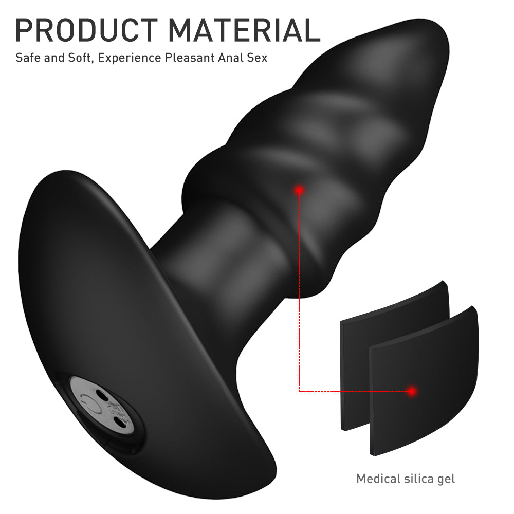 EmberIntimacy's Helix - The 2-in-1 Spiral Anal Plug & Remote Bullet