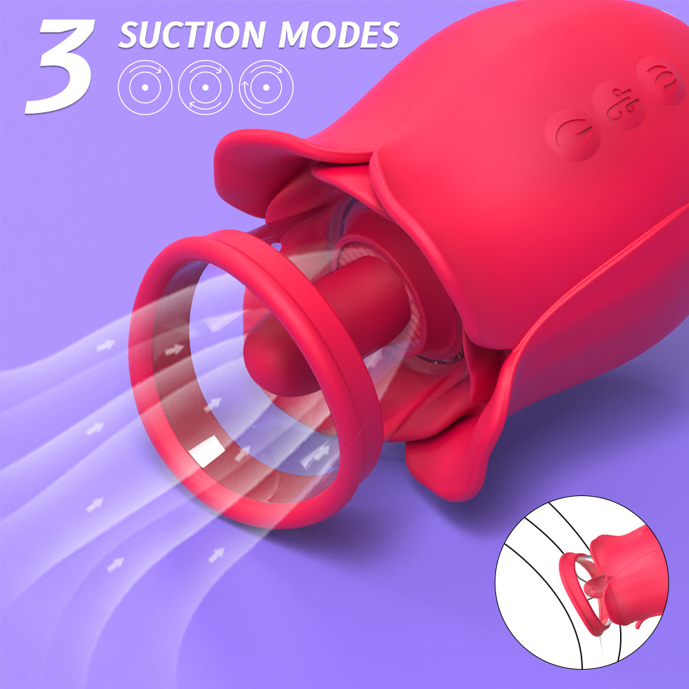 EmberIntimacy's Bloom - The 3-in-1 Rose Oral & Clitoral Stimulator