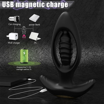 EmberIntimacy's Caldera - The Pulsating Hollow-Core Prostate & G-Spot Plug