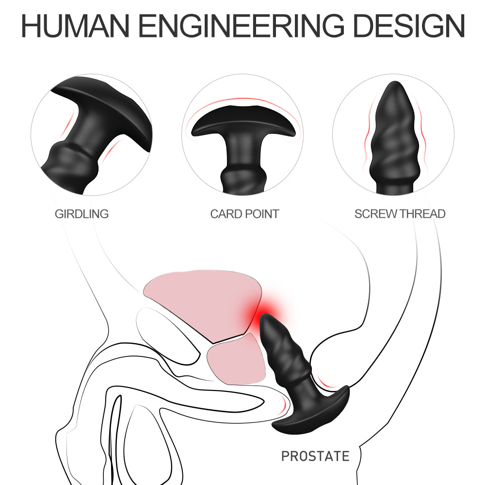 EmberIntimacy's Helix - The 2-in-1 Spiral Anal Plug & Remote Bullet