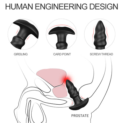 EmberIntimacy's Helix - The 2-in-1 Spiral Anal Plug & Remote Bullet