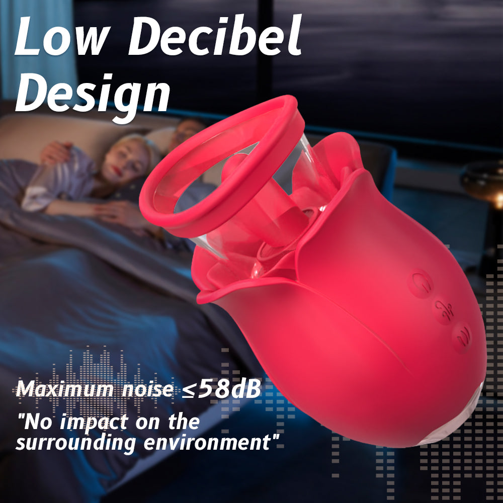 EmberIntimacy's Bloom - The 3-in-1 Rose Oral & Clitoral Stimulator
