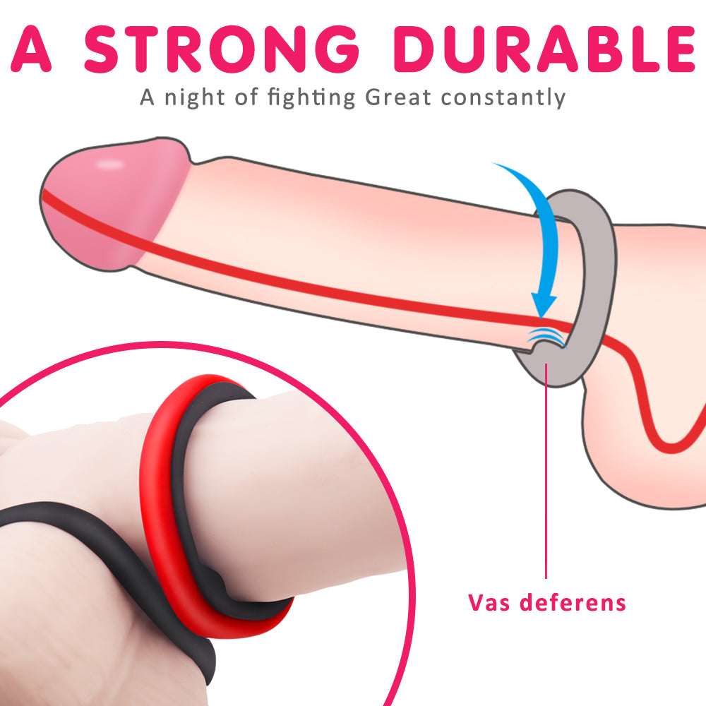 EmberIntimacy's Legion - The 3-Piece Stamina & Erection Ring Set