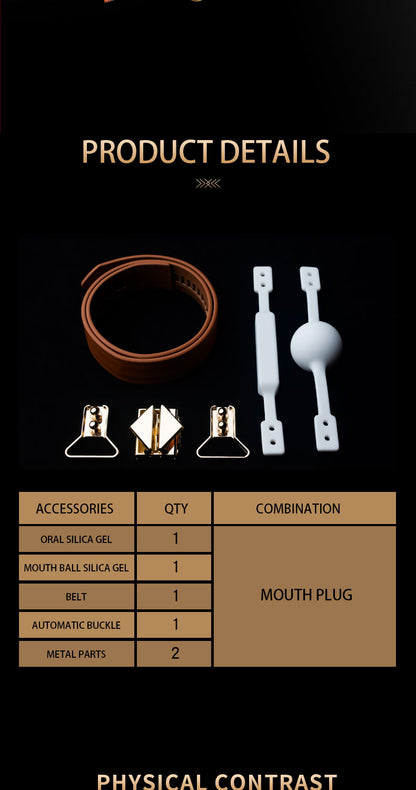 LOCKINK Colloportus "Gate of Shackles" 2-in-1 Interchangeable Gag Set