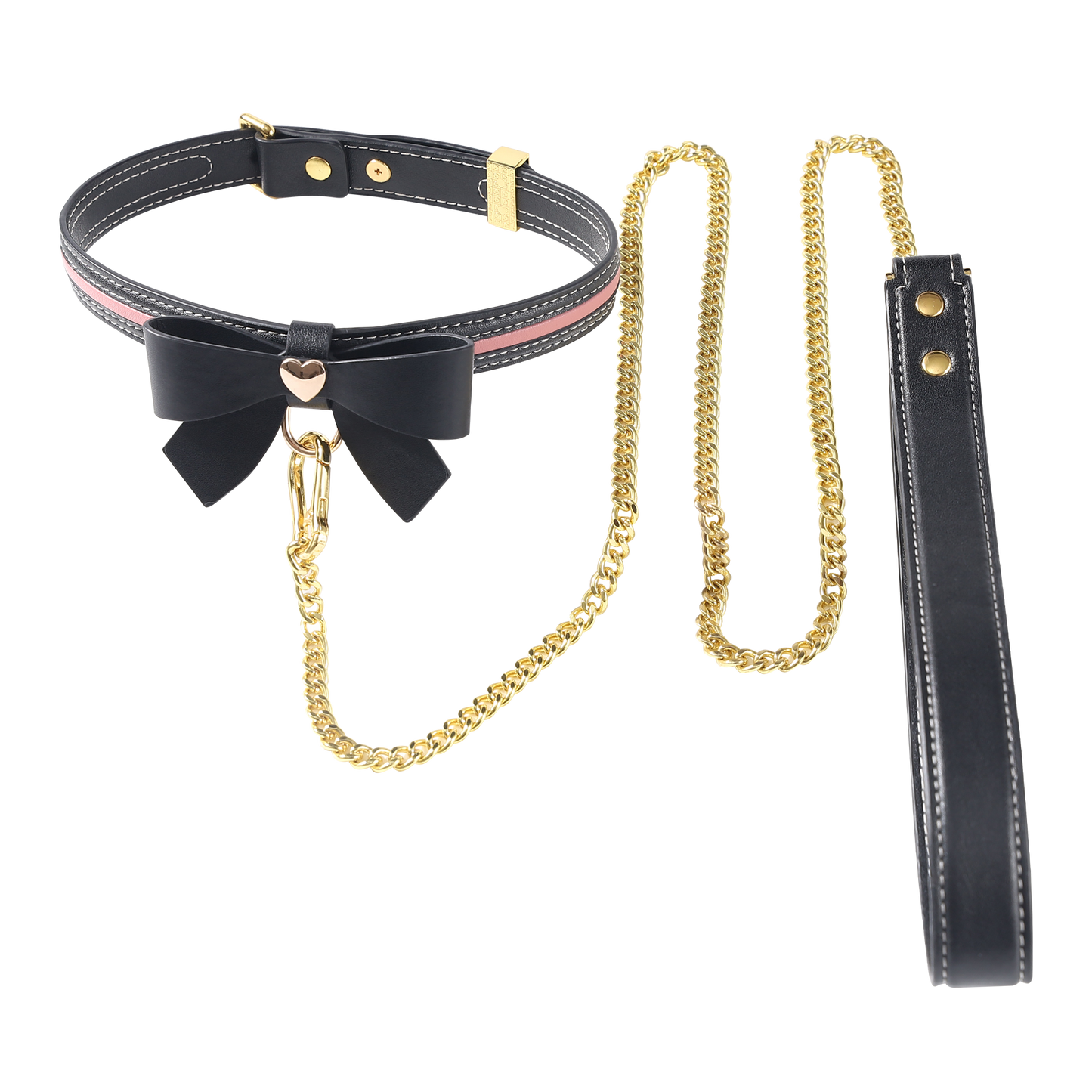 SEVANDA "Knot of Cherished Love" Detachable Bow Collar & Leash Set