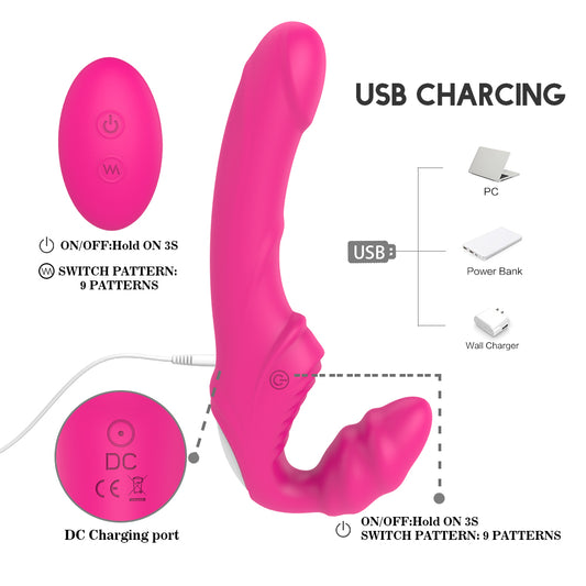 EmberIntimacy's Duet - U-Shaped Wearable Couples & Lesbian Vibrator