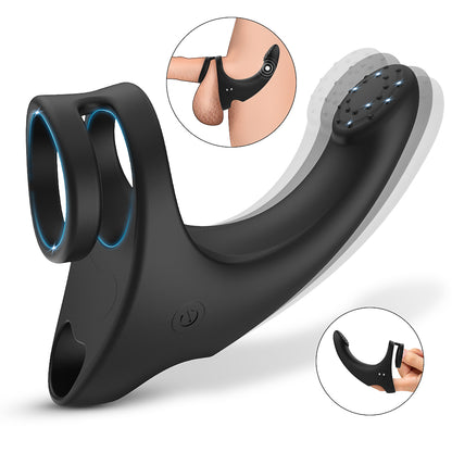 EmberIntimacy's Circuit - The 2-in-1 Couples' Vibrating Ring & G-Spot Finger Vibe