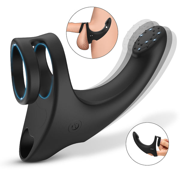 EmberIntimacy's Circuit - The 2-in-1 Couples' Vibrating Ring & G-Spot Finger Vibe