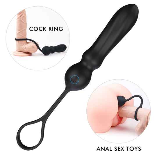 EmberIntimacy's Lariat - The 3-in-1 Vibrating Plug, Ring & Mini Wand