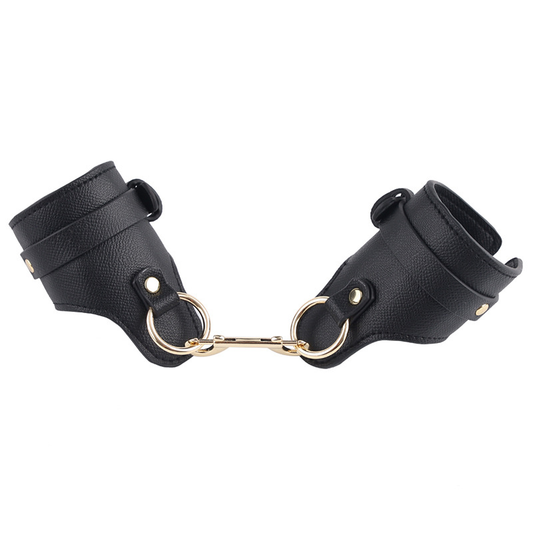 EmberIntimacy Midnight Embrace Leather Cuffs