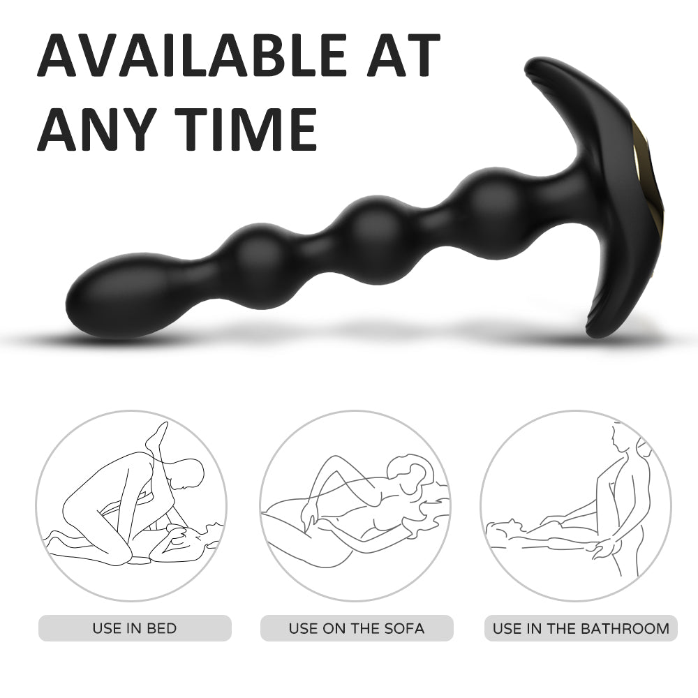 EmberIntimacy's Wyrm - The Bendable Beaded & Remote Anal Serpent