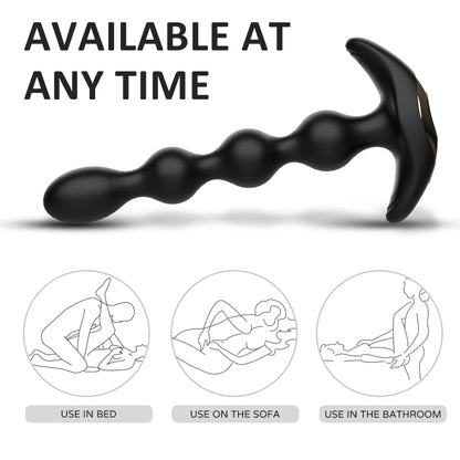 EmberIntimacy's Wyrm - The Bendable Beaded & Remote Anal Serpent