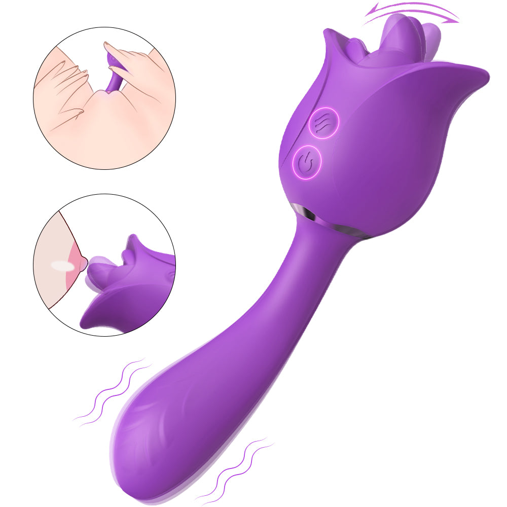 EmberIntimacy's Secret Garden - The Licking Rose & G-Spot Rabbit Vibrator