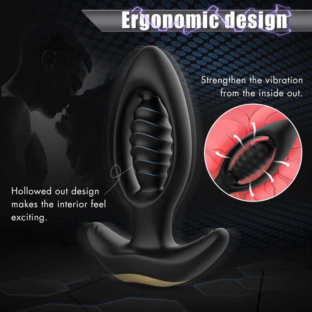 EmberIntimacy's Caldera - The Pulsating Hollow-Core Prostate & G-Spot Plug