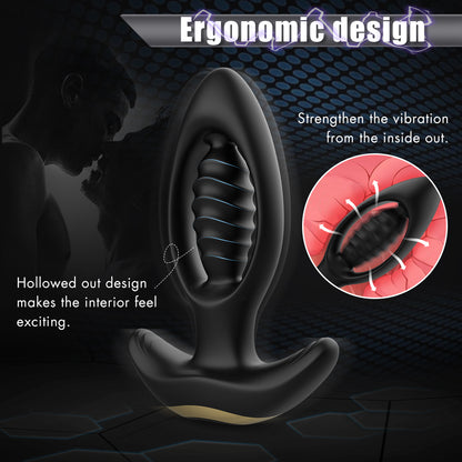 EmberIntimacy's Caldera - The Pulsating Hollow-Core Prostate & G-Spot Plug