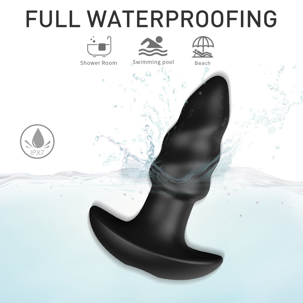 EmberIntimacy's Helix - The 2-in-1 Spiral Anal Plug & Remote Bullet