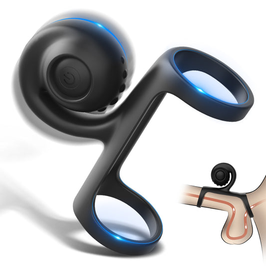 EmberIntimacy's Orbit - The 2-in-1 Rolling Ball Cock Ring & Vibe