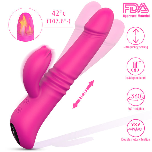 EmberIntimacy's Singularity - The 4-in-1 Heated, Thrusting & Rotating Rabbit