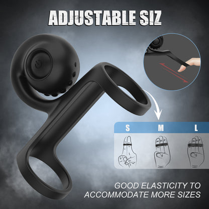 EmberIntimacy's Orbit - The 2-in-1 Rolling Ball Cock Ring & Vibe